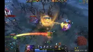 Ancient Apparition support bristleback, Dota 2 Gameplay 7.39e
