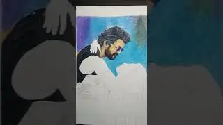 Beast movie drawing , Vijay Sir drawing, Color pencil drawing