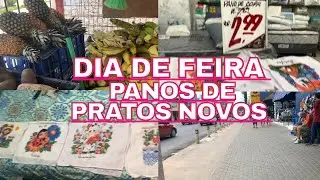 Olha Isso! 😱 Dia de Feira 🛒 | Mostrei Tudo pra Vocês e Troquei Meus Panos de Prato Velhinhos 😱✨