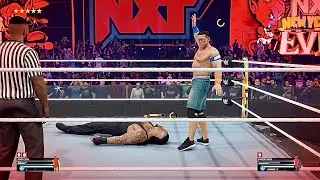 WWE fighting till both bleed John cena vs undertaker - ps5 pro - wwe 2k25