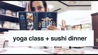 Yoga Class, Sushi Dinner + Studying #WEEKLYVLOG | Claudia Acanda