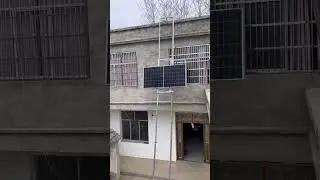 Ladder Elevator for Solar Panel Install #rooftop #solarsystem #installation