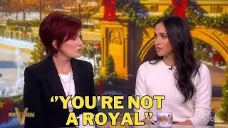 Sharon Osbourne Destroys Meghan Markle On The View After Heated Argument