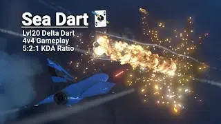 Metalstorm: Sea Dart - Lvl20 F-106 Delta Dart 4v4 Gameplay - 5:2:1 KDA Ratio