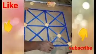 style board game | traditional strategy game | challenge game 😄 चैलेंज गेम 5 बिस्किट का गेम