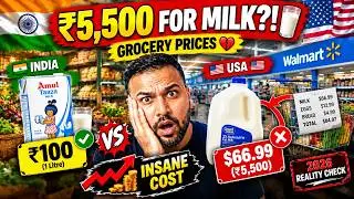 What do you get for $50? USA vs India Grocery Haul | Indian Family in USA