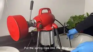Electric Dredge Unclog Drain Pipe Auger Sewer Cleaning Machine Pipe Unblocker