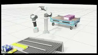 [Isaac Sim] UR10 Physics AI Pick & Place Simulation (Loops Demo)
