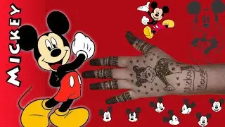 Cute and easy Mickey Mouse mehndi design | how to draw MickeyMouse | Mehndi Creations | #mickeymouse