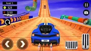 Crazy Mega Ramp Racing Challange - Tricks Car Stunts simulator 3D - Android GamePlay