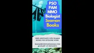 Seaman Books for PSO, MMO, PAM Operator, Marine Biologist I Offshore Positions I Oil and Gas