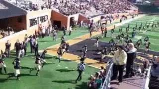 Wake Forest vs. Virginia Tech - Team Entrance & Motorcycle Fail