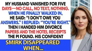 My Husband Vanished For Five Days—No Call, No Text, Nothing. When He Finally Walked In