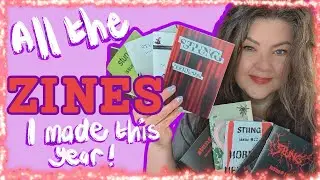 A tour of zines I made in 2025 and why 🫵🏻 YOU should makes zines in 2026!! 🫵🏻