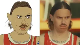 LITTLE BIG & NETTA - MOUSTACHE _ Billie Art _ POP DRAWING MEME