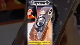 Mini Wireless Stand Magnetic Bluetooth Speaker This cool speaker not only acts as a phone gadgets