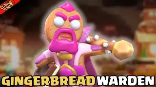Gingerbread Warden Skin Review | Gingerbread Warden All Animations | Clash of Clans| Clashflict