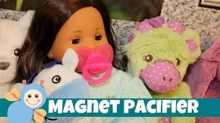Bitty Twin Pacifier | How to add a Magnet to American Girl Bitty Twin or Baby Dolls | Magnetic Dummy
