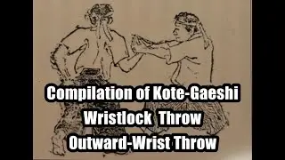 Compilation of Kote-Gaeshi, Wristlock Throw, performed by Morihei Ueshiba and his apprentices