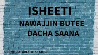 ISHEETI NAWAJJIN BUTEE DACHAA SANA