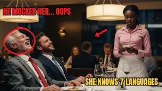 The billionaire ordered in German to laugh at the black waitress… but she spoke 7 languages