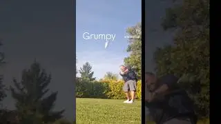 Grumpy hits driver.  #instagram #golfswing #golf #subscribe #tiktok #follow #swing #shorts #reels