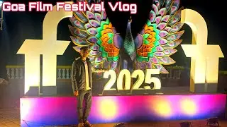Exploring the vibrant nights of Goa Film Festival 2025.⛱️🌊#goa #filmfestival #panjim #goabeach 