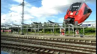 Zug Mitfahrt Warnemünde - Güstrow,  Rostock Hauptbahnhof-Papendorf