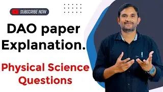 Today's DAO paper explanation|Physical science questions by Allam Sai Krishna.