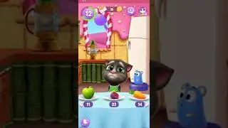 Tom is not eating 😭 ice-cream, green apple 🍏, banana, cheese #shorts #TalkingTom #Tom