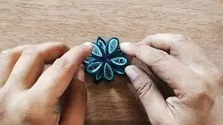 Paper quilling earrings for girls in creative art work / how to quill#viral#quilling