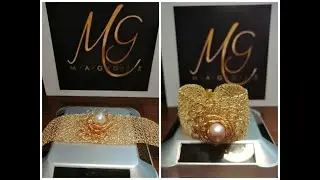 BRAZALETE FLOR PUNTO PERUANO