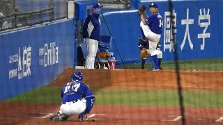 多彩な球種を操る谷元圭介のブルペン投球(2020/10/24)