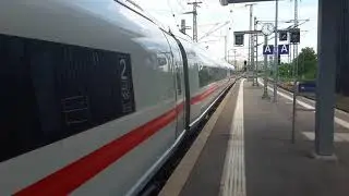 Türschliesvorgang und Abfahrt eines ICE 3 BR 407 