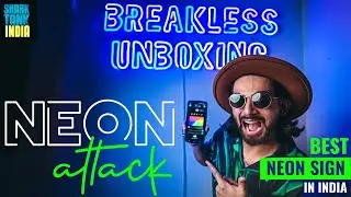Neon Attack FloRo Review | Home Decor | Best Neon Sign In India | Neon Attack Shark Tank | RGB light