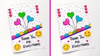 Thank You Card Idea | Easy and Simple Thanks Giving Card | 😍 2026 Thank You Greeting Card Ideas 😍