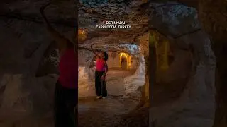 Derinkuyu Underground City (Turkey Travel 🇹🇷) #cappadociaturkey #cappadocia
