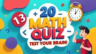 Math Quiz Questions for genius 😎🤓| Fun & Interesting Math MCQs with Answers | Brain Test