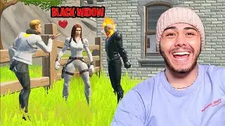 😱LACHLAN KL&Auml;RT BLACKWIDOW, GHOSTRIDER Rastet aus in der Schule Fortnite life