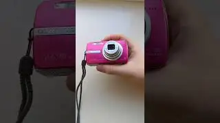 💗Pink Y2K gem - Olympus Mju M740 compact digital camera #Y2K #Nostalgia #2000s #Digicam #Shorts