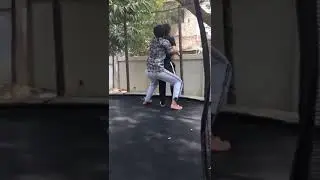 Suplex on trampoline Wwe Brock Lesnar (Beast)