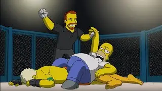 The Simpsons: Homer wins an MMA fight. 