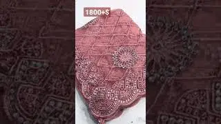 full saree of heavy mono nylon net with heavy embroidery multi work.  @ geethas trendy collections