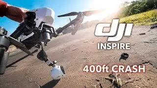 Падение дрона Inspire с высоты 400 футов!