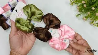 🎀 Beautiful Handmade Ribbon Bow 🎀Tutorial | Easy DIY Hair Accessory ❤ 