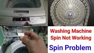 Top load washing machine spin problem. Washing machine spin not working.Haier top load