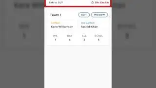 Bar vs guy dream dream11 team