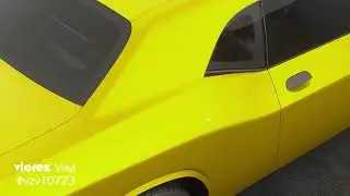 Vicrez Vinyl Car Wrap Film vzv10723 Satin Metallic Yellow
