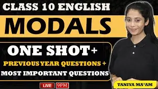 Modals in English Grammar | Modals | Class 10 English Grammar 2023-24 | Modals One Shot