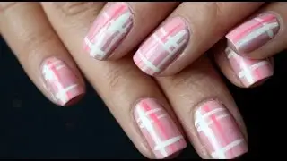 Урок по маникюру в розовую клетку {ЛЕГКИЙ}